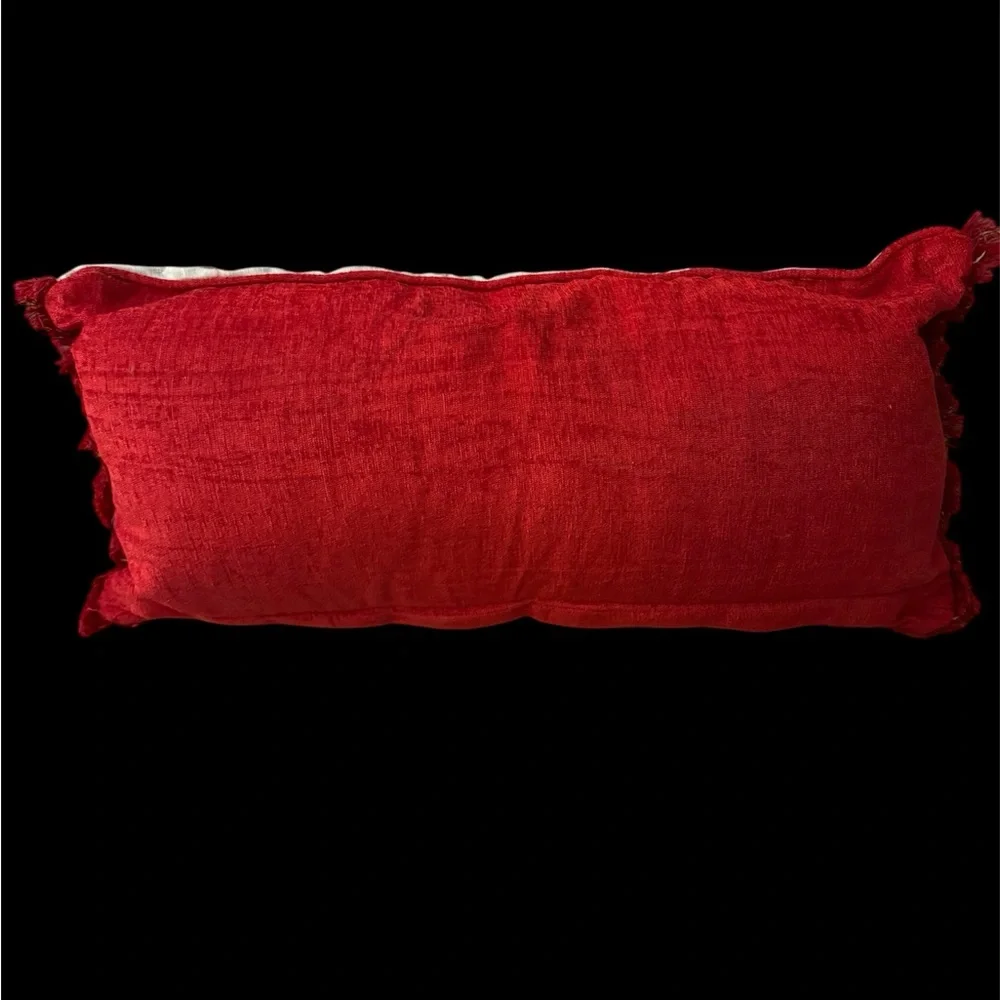 Festive Gnome Accent Pillow - Red, Green, White